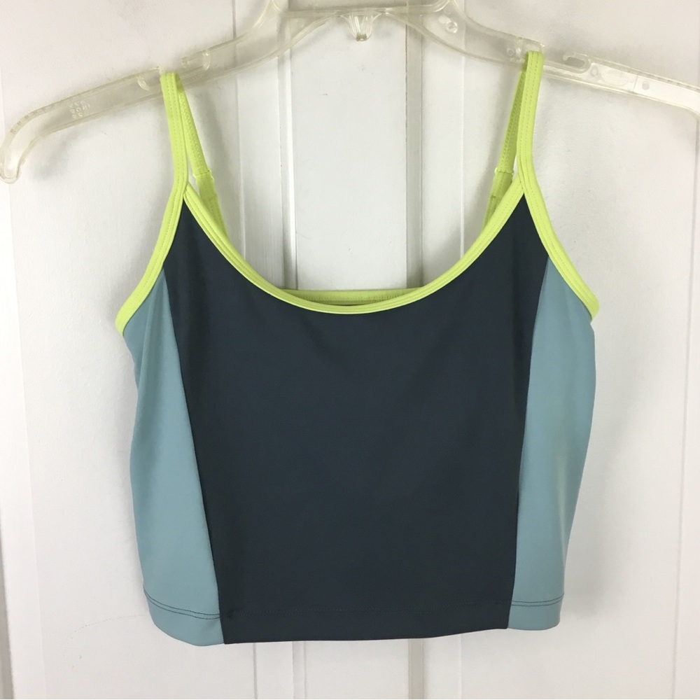 Lou & Grey Colorblock Scoop Neck Crop top Cami
